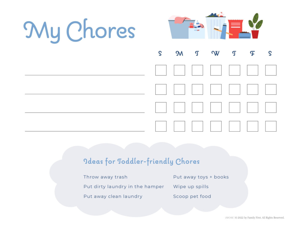 10 Free Printable Chore Charts IMOM