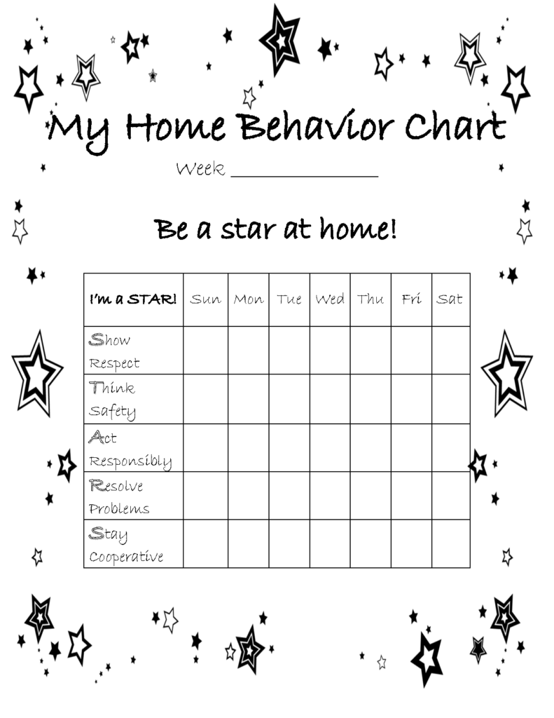 10 Home Behavior Charts Ideas Home Behavior Charts Behavior Behaviour Chart