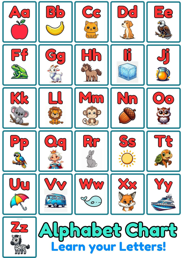 11 Free Printable Alphabet Charts Teach Prints