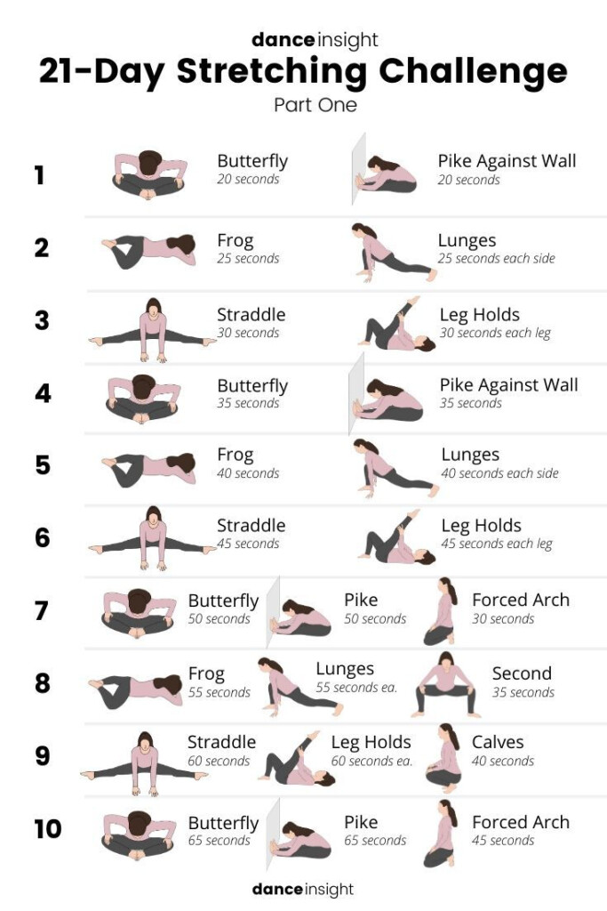 21 Day Stretching Challenge With Free Printables 