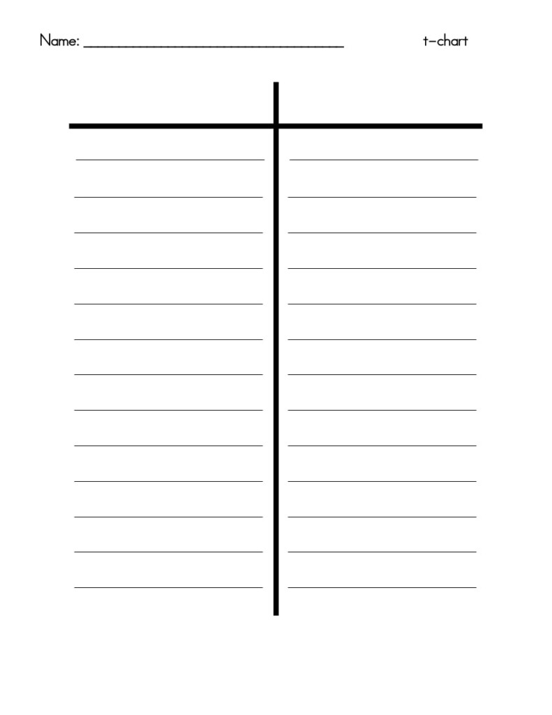 30 Printable T Chart Templates Examples TemplateArchive