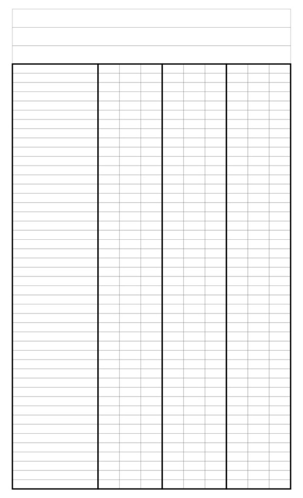 4 Column Sheet 10 Free PDF Printables Printablee
