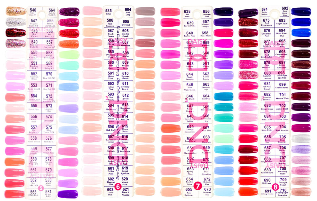 5 8 Daisy DND Color Swatches SleekShop
