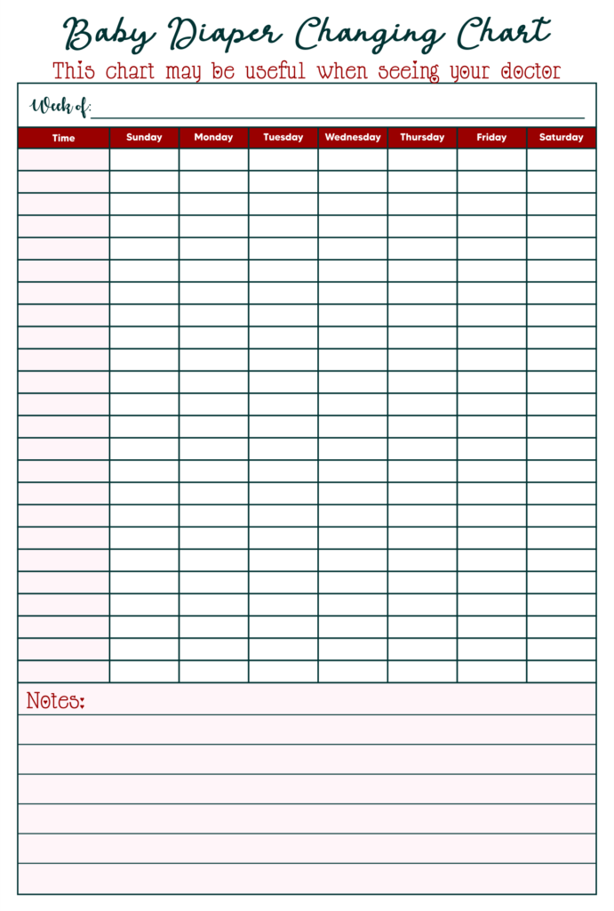 7 Best Diaper Change Chart Ideas Diaper Change Chart Diaper Diaper Chart
