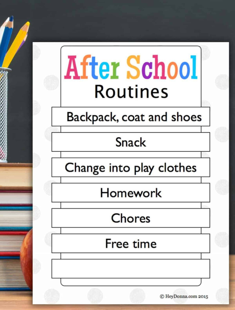 After School Routines For Children