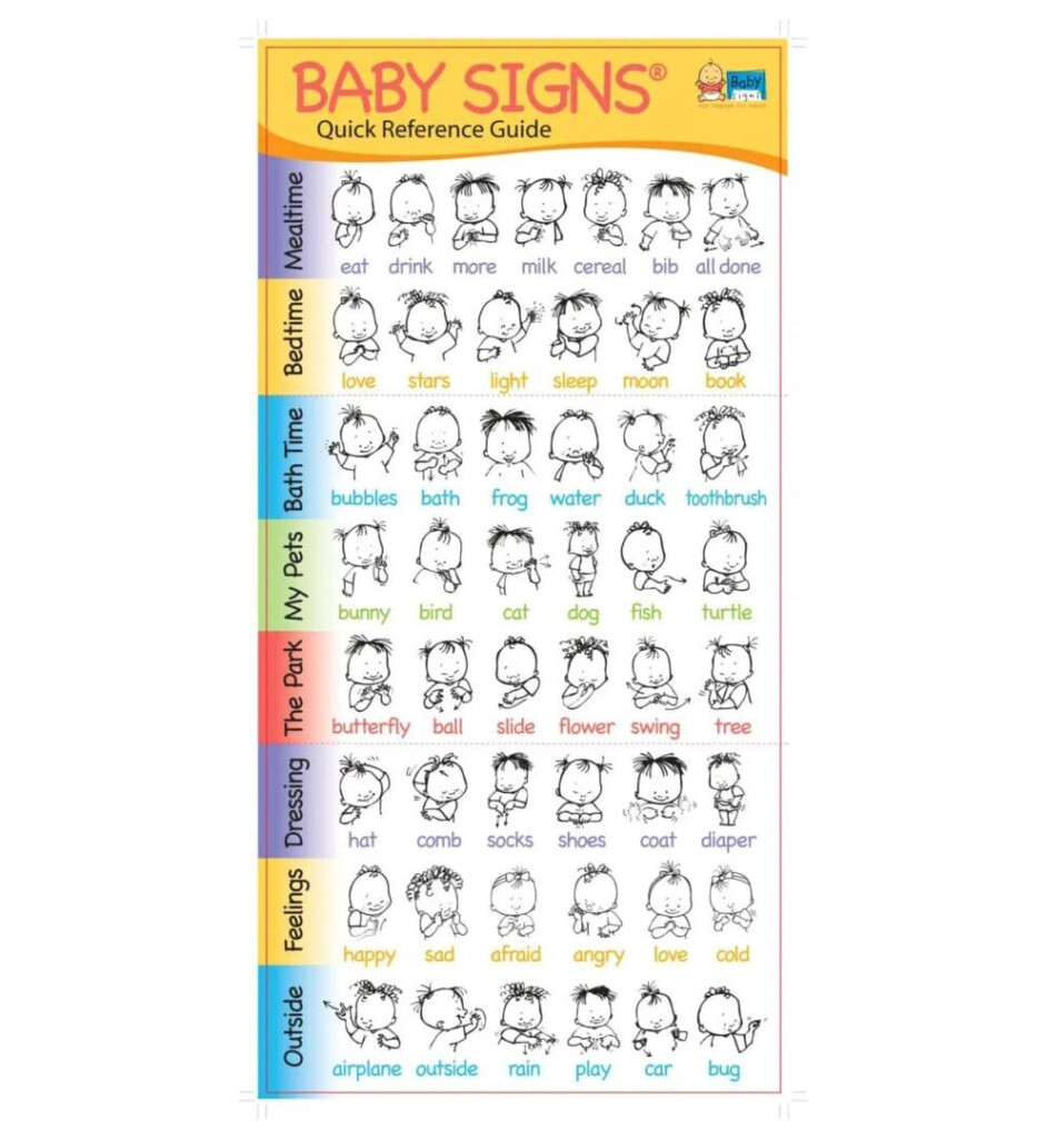 Baby Signs Quick Reference Guides Set