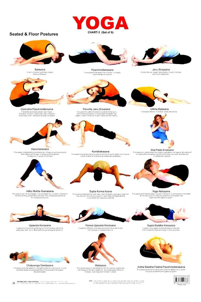 Beginner Yoga Poses Chart Work Out Picture Media