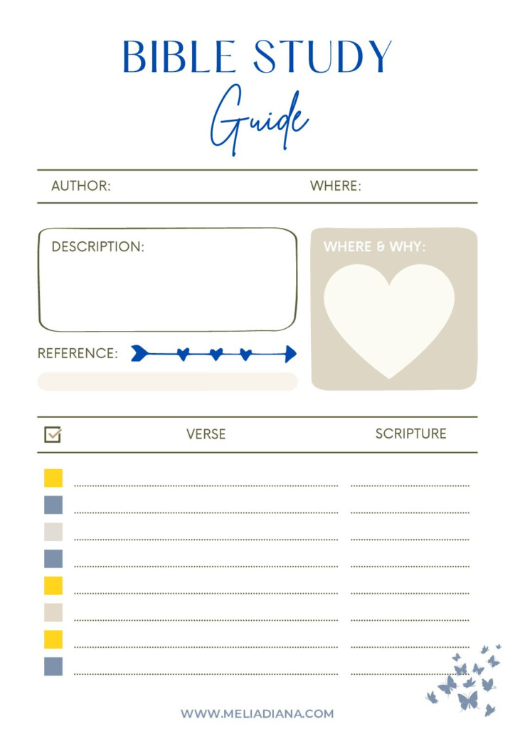 Bible Study Guide 