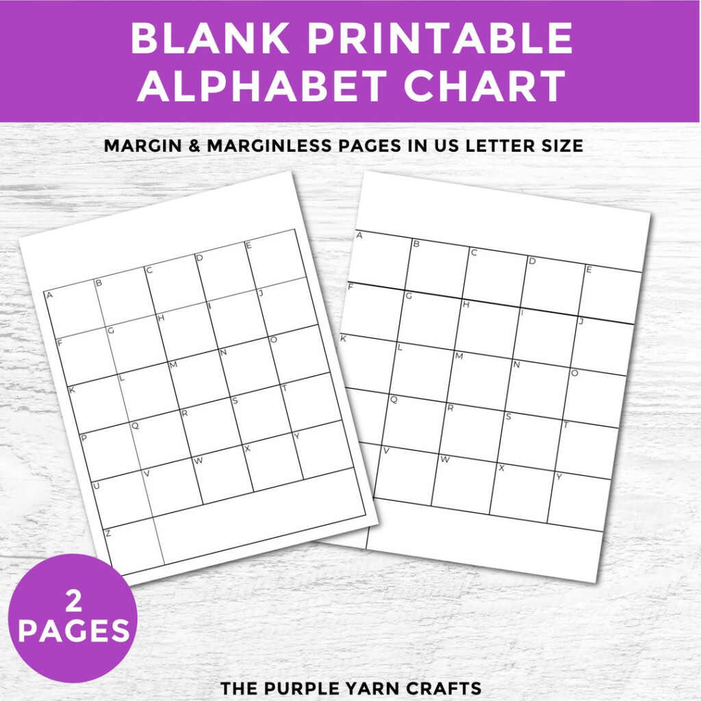 Blank Alphabet Chart Printable Alphabet Graph Blank ABC Chart For Kids ABC Chart Printable ABC Printable Activity Page For Preschoolers Etsy Sweden