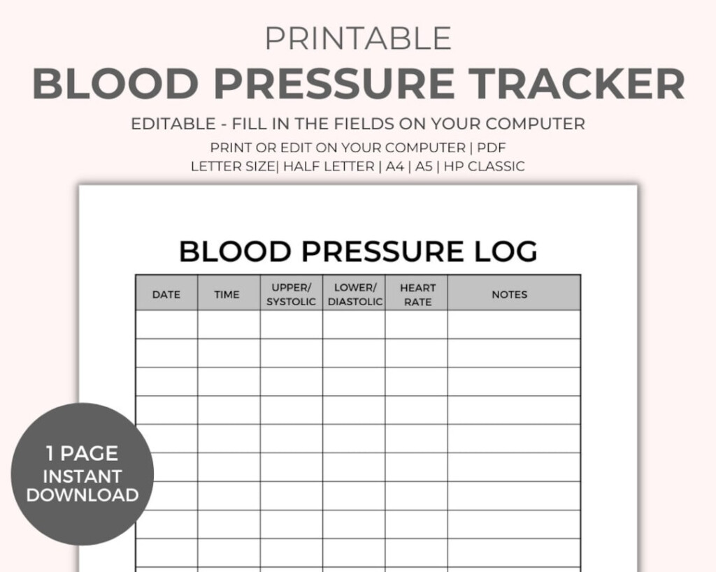 Blood Pressure Monitor Daily Blood Pressure Chart Printable Bxeenergy Blood Pressure Monitor Wrist