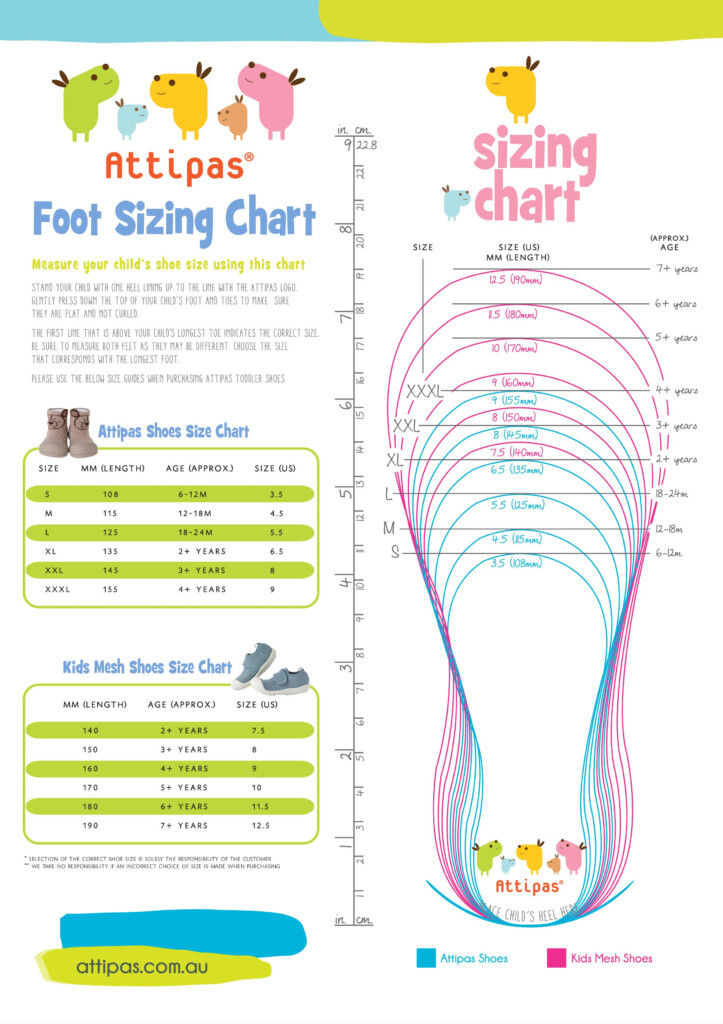 Children 039 s Place Kids Size Chart Children 039 s Place Shoe Size Chart Printable Shoe Sizing Chart