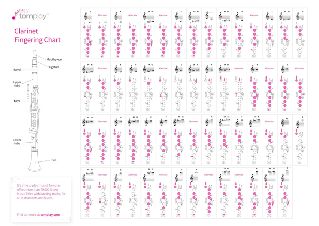 Clarinet Fingering Chart Interactive Tool For All Clarinet Players