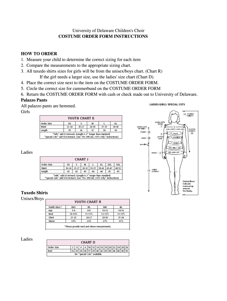 Costume Measurement Sheet Printable Fill Out Sign Online DocHub