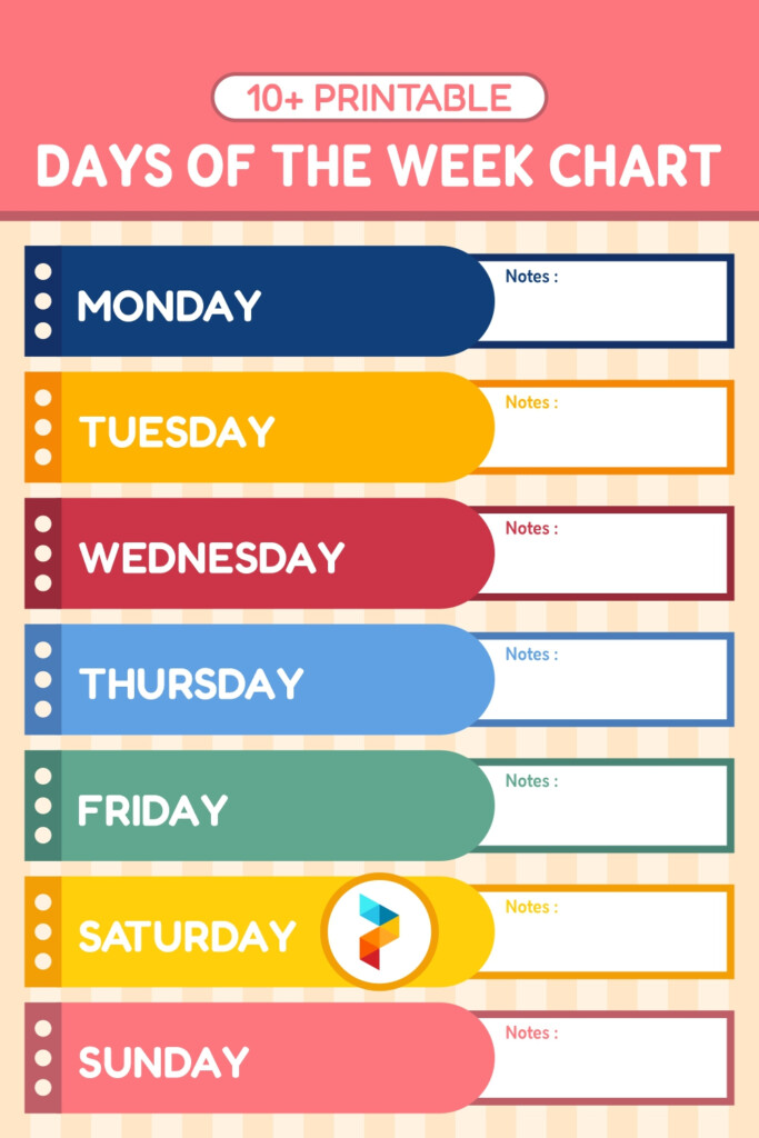 Days Of The Week Chart 10 Free PDF Printables Printablee