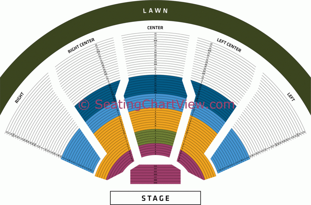 DTE Energy Music Theatre Clarkston MI Seating Chart View