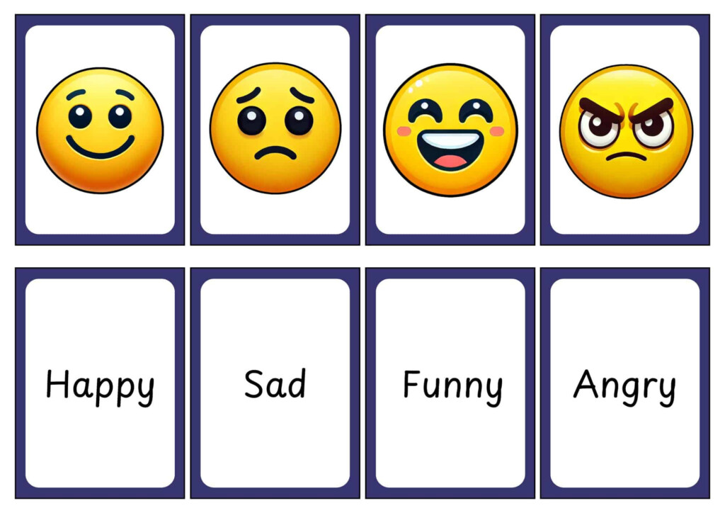 Emotions Flashcards Free Printables Teach Prints