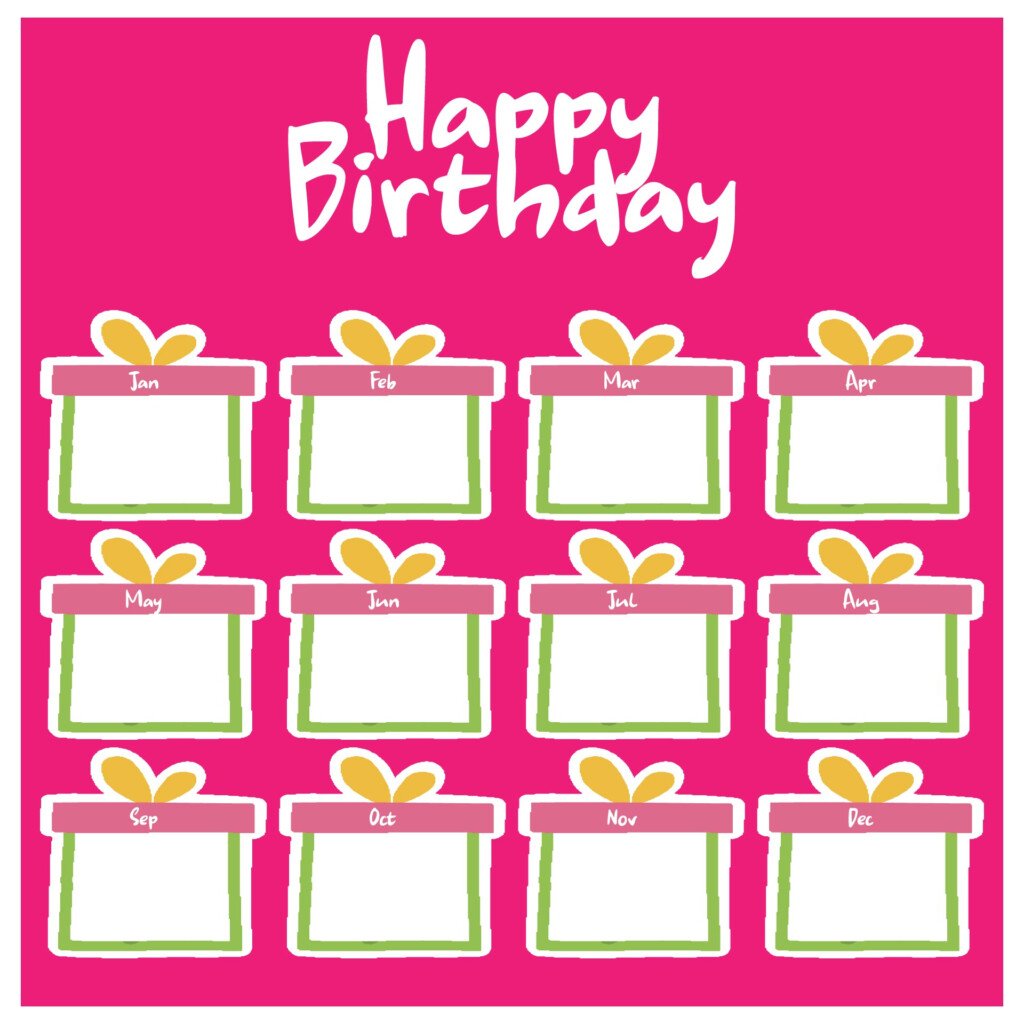 For Classroom Birthday Charts 10 Free PDF Printables Printablee