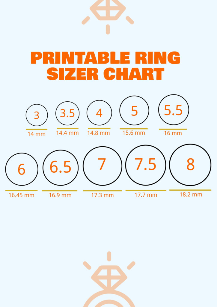 Free Printable Printable Ring Size Chart Pdf Size Chart Printable Are Ring Sizers Accurate Printable American