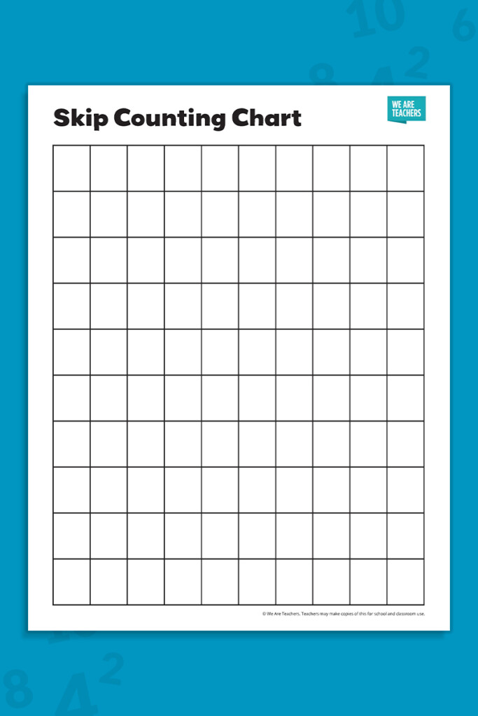 Free Skip Counting Chart Printable Bundle