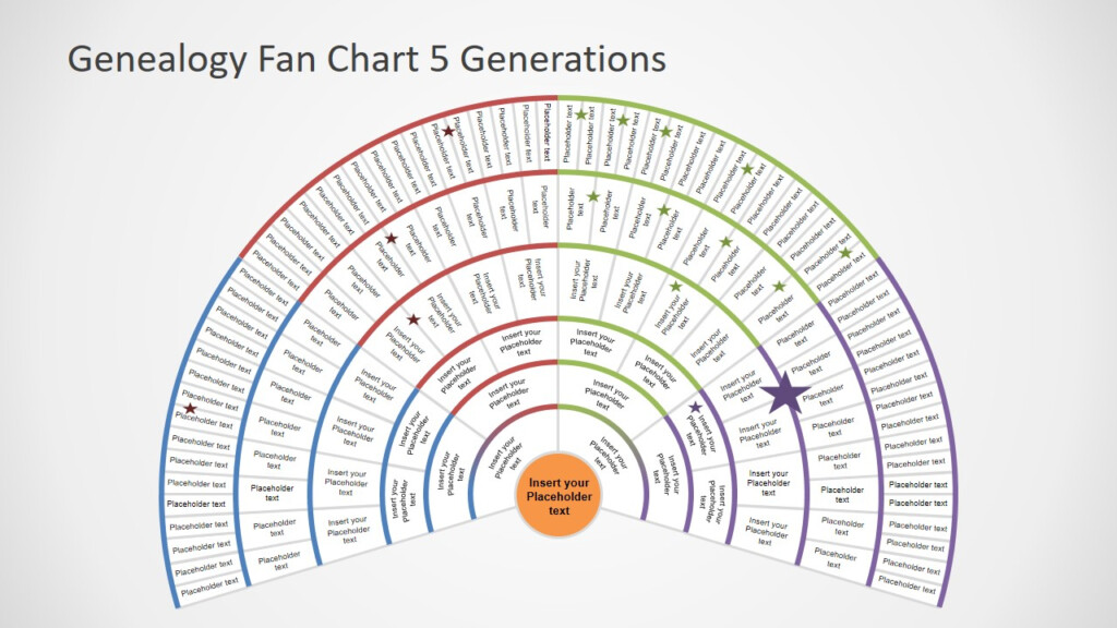 Genealogy Fan Chart 5 Generations SlideModel