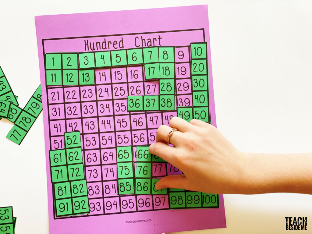 Hundred Chart Puzzle With Printable Teach Beside Me Hundred Chart Puzzle With Printable Teach Beside Me