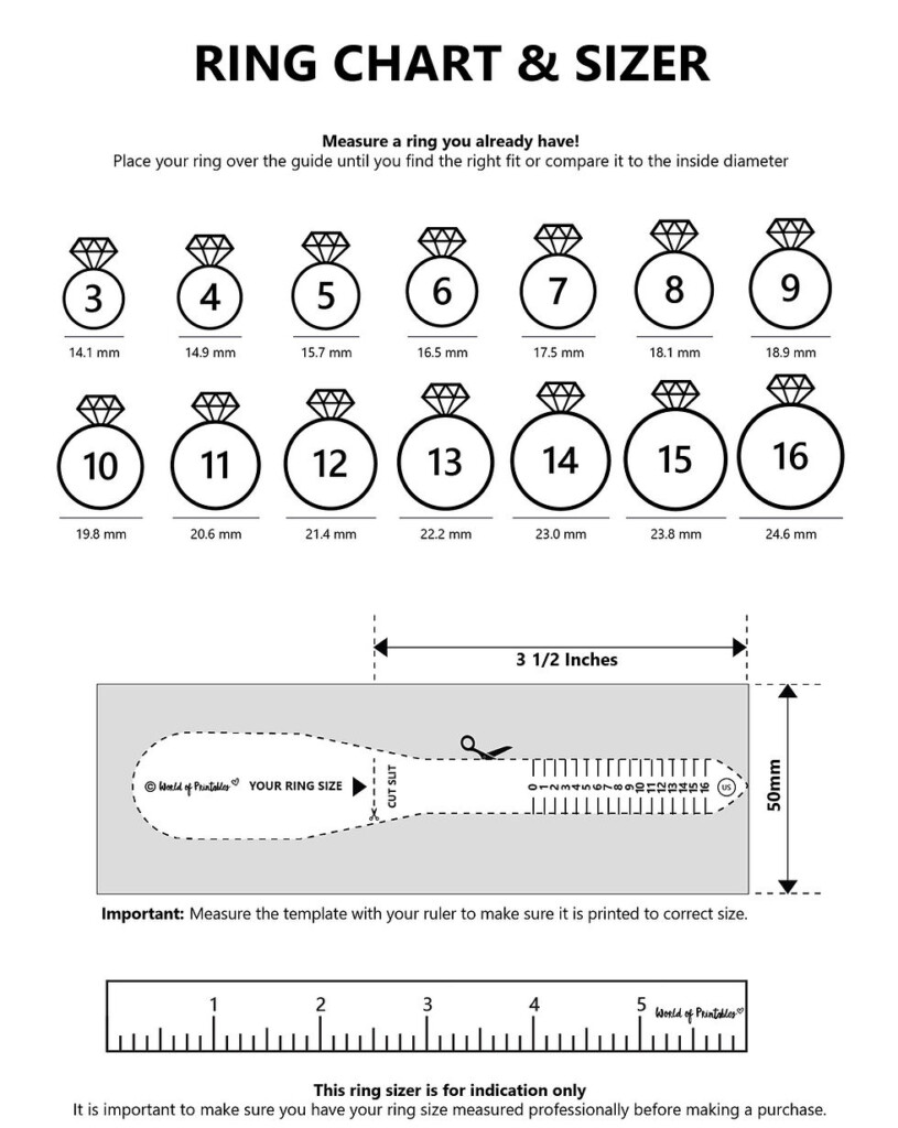 Inspire Uplift Ring Measurement Chart Printable Free Printable Print Off Ring Size Chart Printable Ring Millimeter