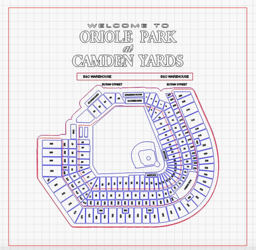 Laser Digital Cut File Oriole Park Camden Yards Digital Files Included Digital File Only Etsy
