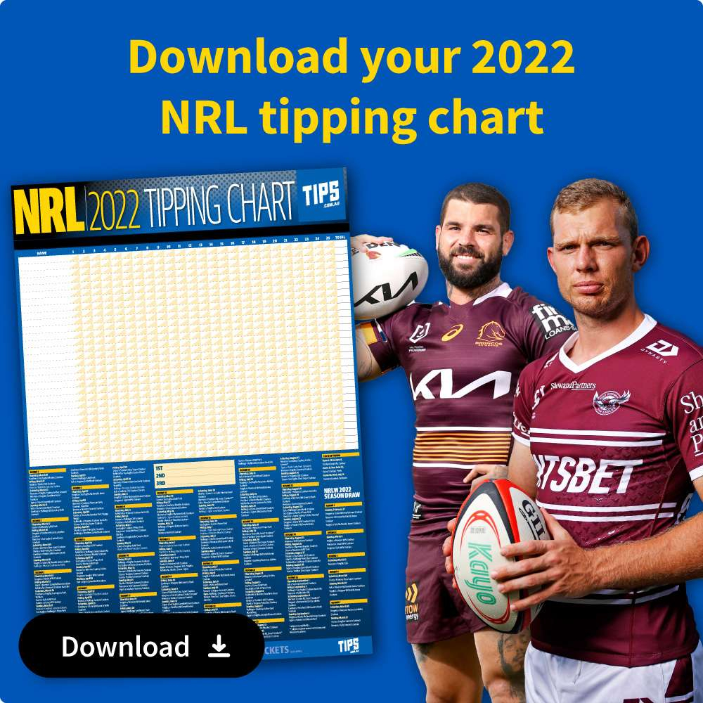 NRL Tipping Chart 2022 Free Download Full Schedule The Australian