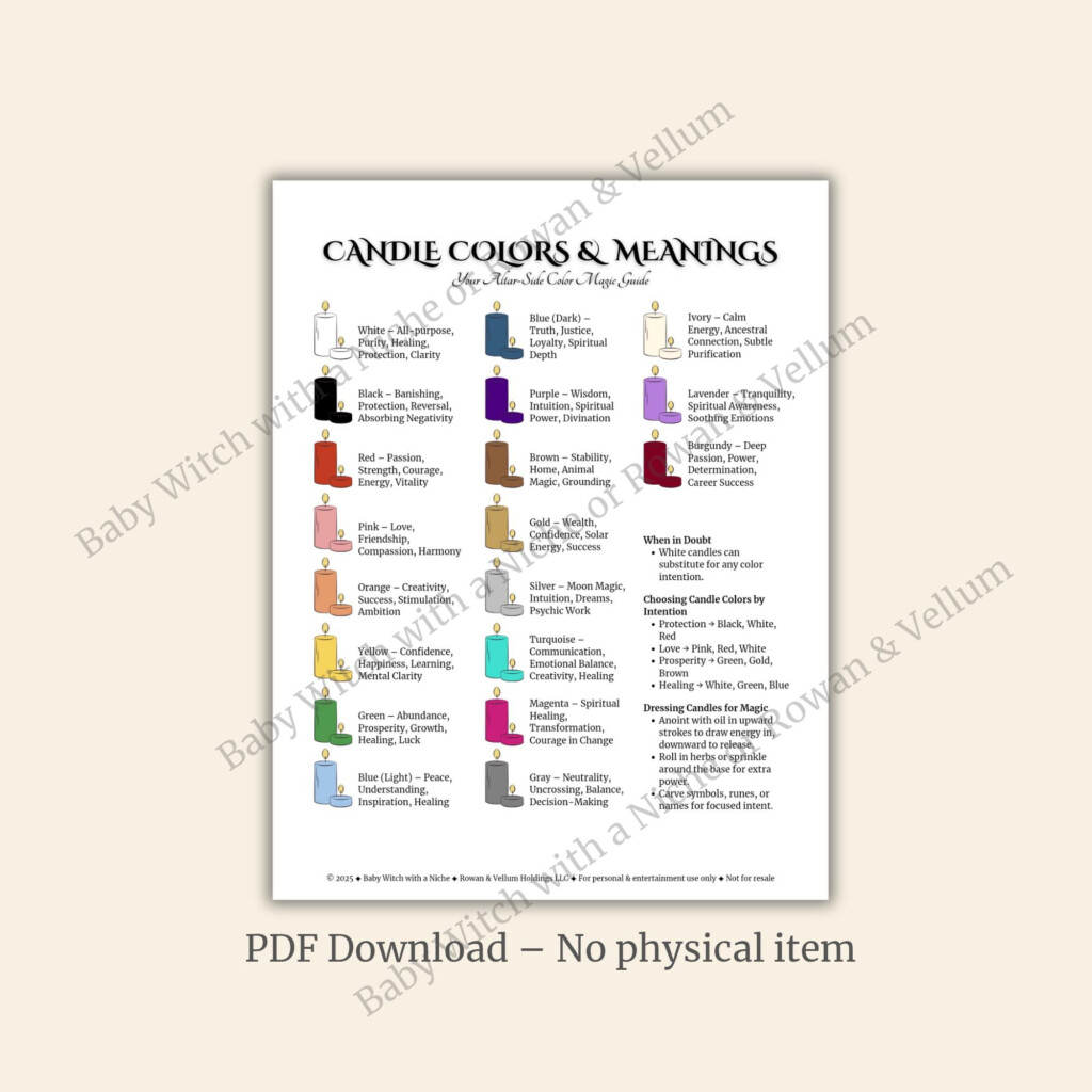 Pagan Color Meaning Etsy