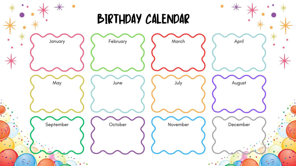 Page 3 Free Printable Customizable Birthday Calendar Templates Canva