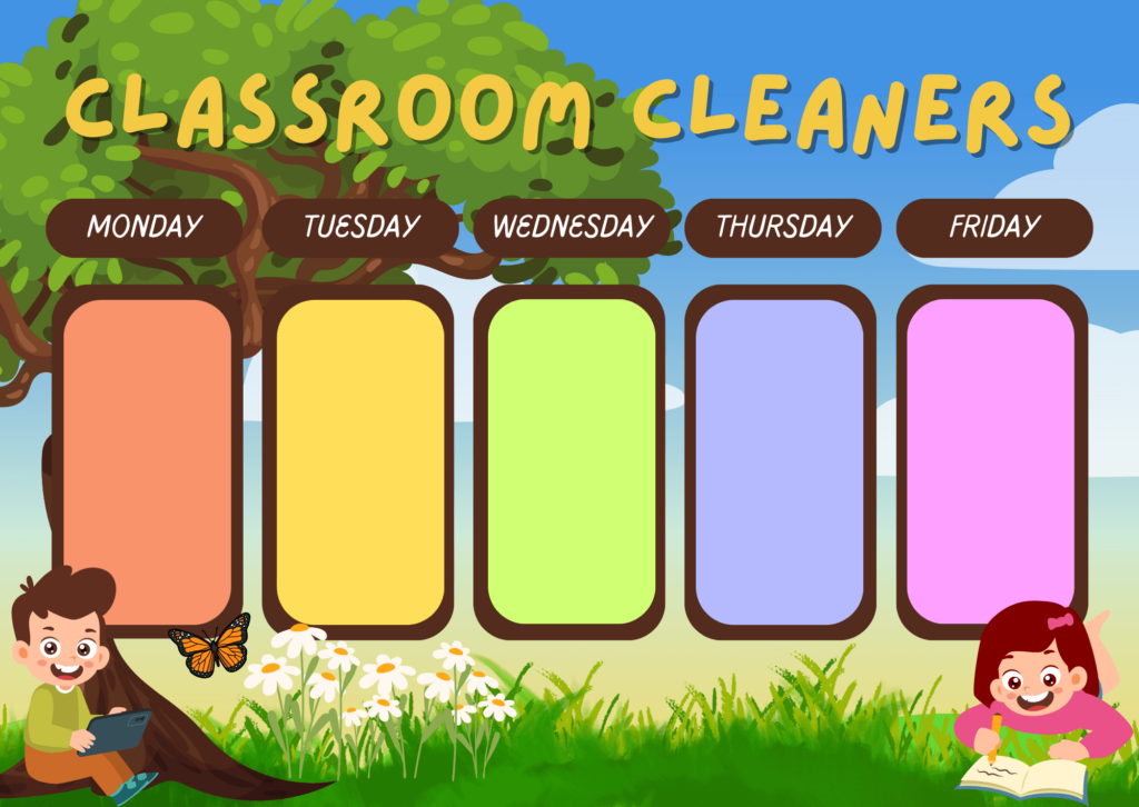 Printable Classroom Cleaners Poster By Jemcjapag Raket PH