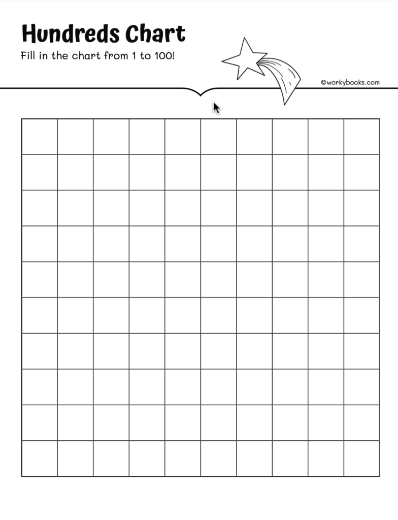 Printable Hundreds Chart With Missing Numbers Workybooks Workybooks