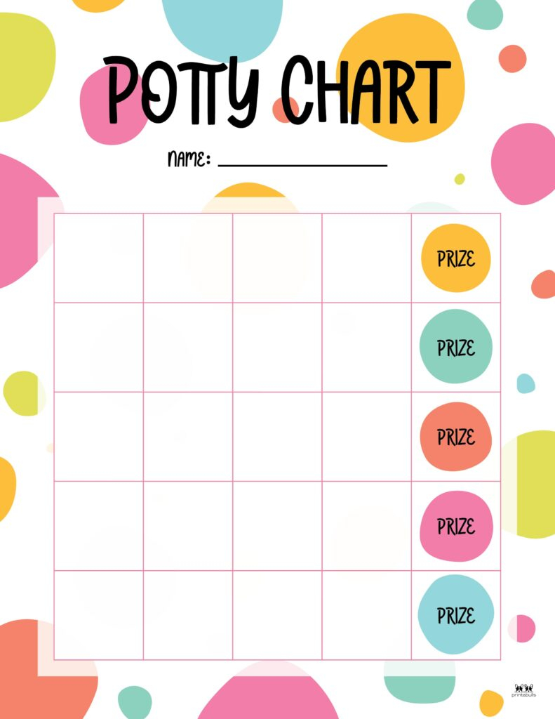 Printable Potty Training Charts 20 Pages Printabulls