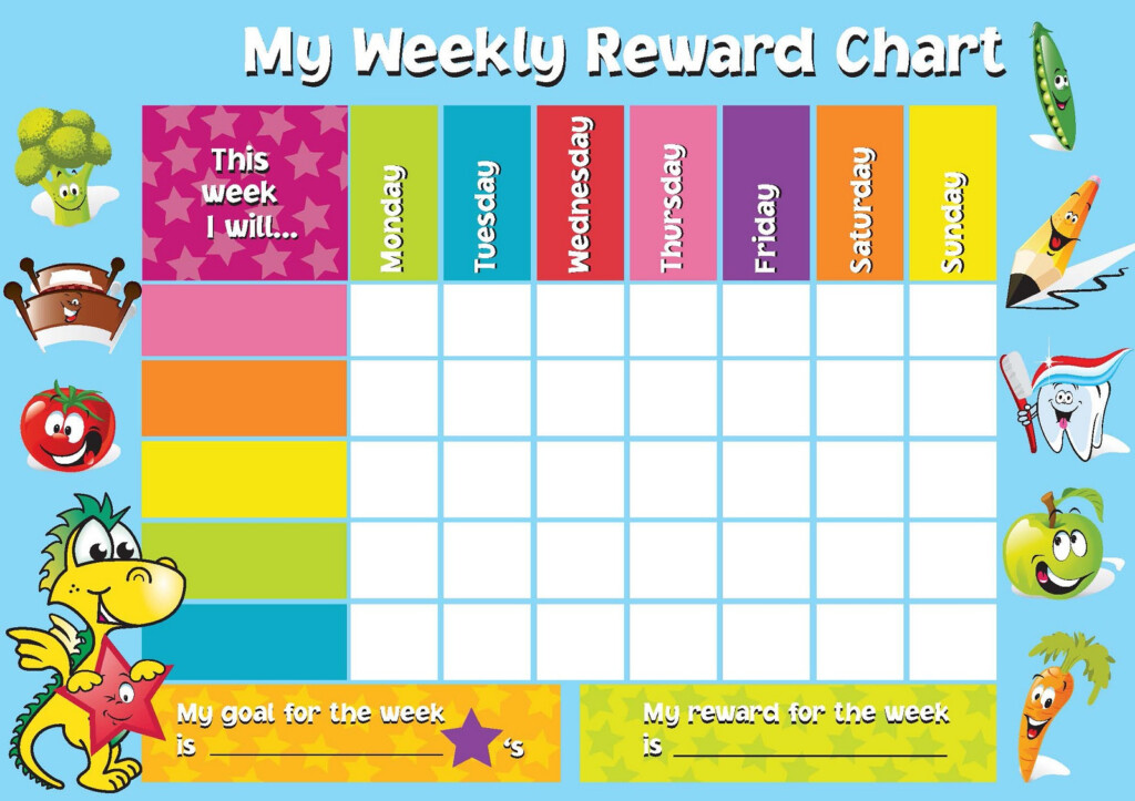 Printable Star Charts For Kids Behavior Reward Chart 20 Chore Charts For Kids With 147 Chore Reward Jar