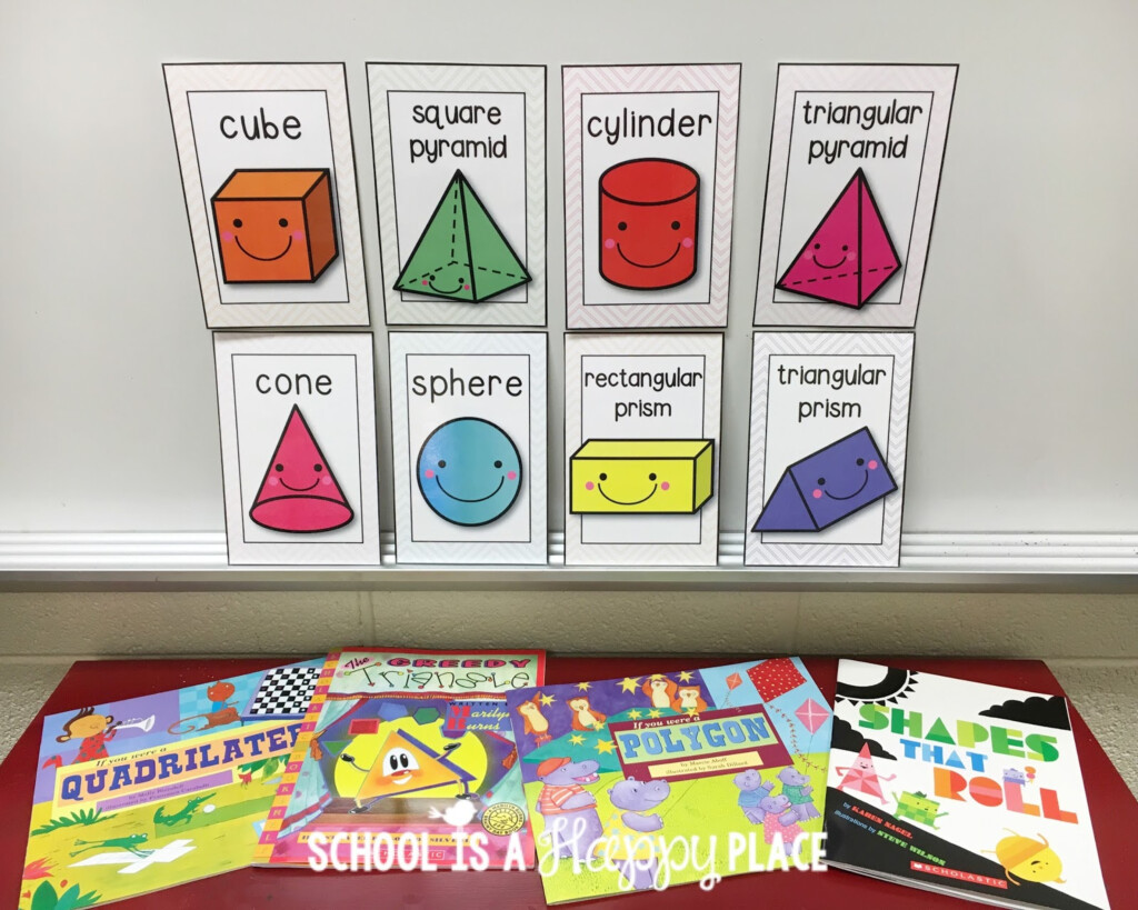 School Is A Happy Place You Better Shape Up Activities For 2D And 3D Shapes Including A FREE Set Of Anchor Charts 