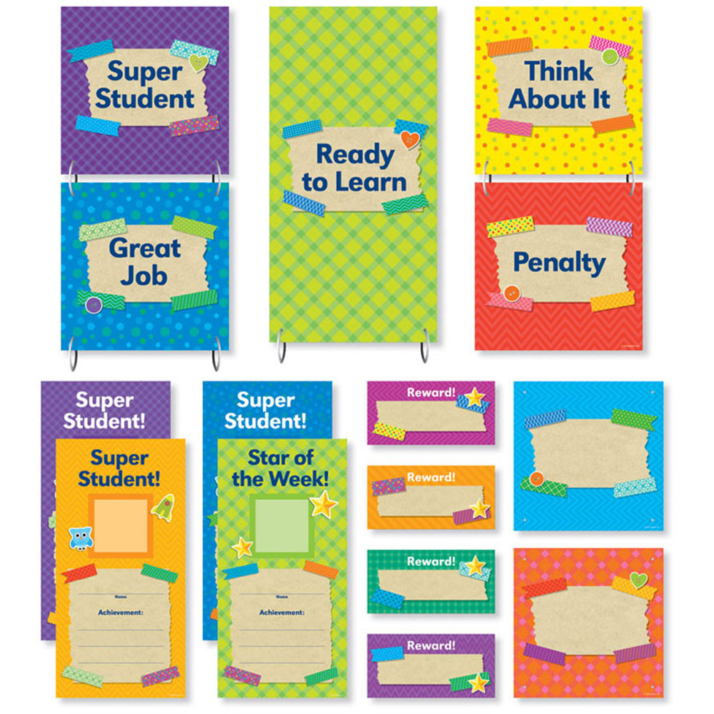 Tape It Up Behavior Chart Mini Bulletin Board Set SC 812784 Scholastic Teaching Resources Tape It Up Behavior Chart Mini Bulletin Board Set SC 812784 Scholastic Teaching Resources