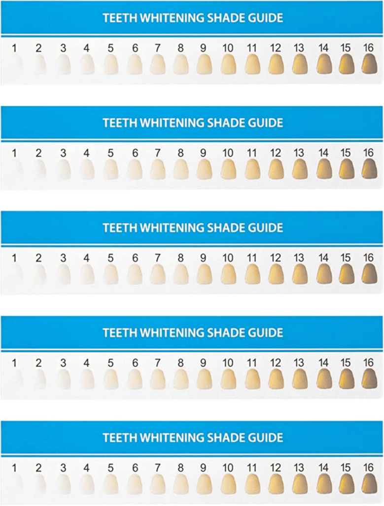Teeth Whitening Shade Guide Download Printable PDF Templateroller