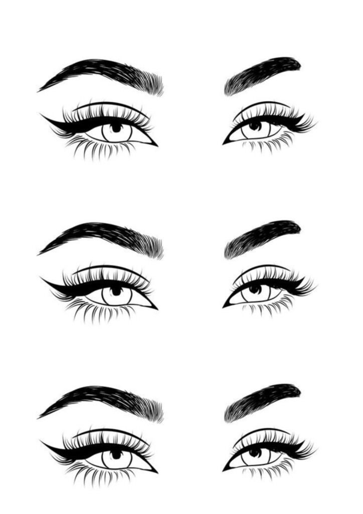 Templates To Practice Makeup Eyes Eyes Chart Etsy Templates To Practice Makeup Eyes Eyes Chart Etsy