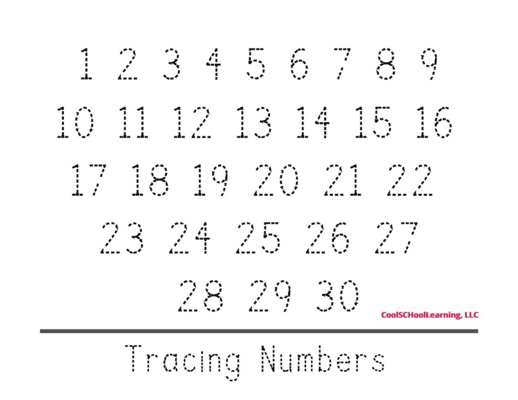 Tracing Numbers Printable 1 100 Worksheet For Kids Kindergarten Readiness PDF Digital Download Etsy