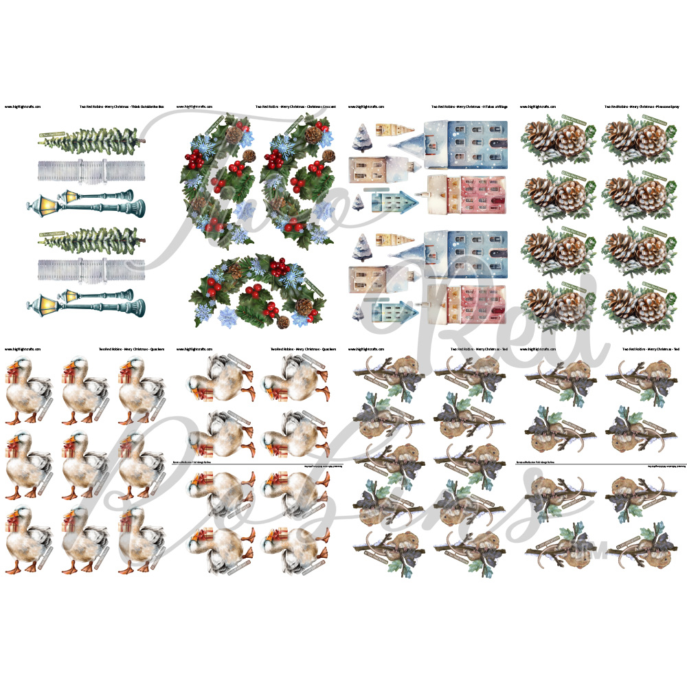 Two Red Robins Highlight Crafts