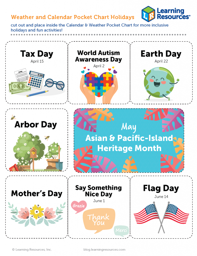 Weather Pocket Chart Expansion Pack Learning Resources