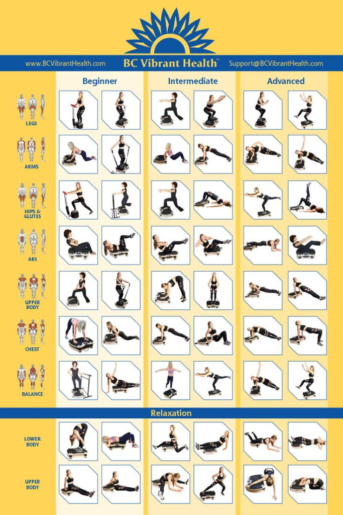 Whole Body Vibration Exercise Poster BC Vibrant Health